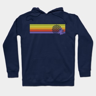 Retro Dragon Stripes Hoodie